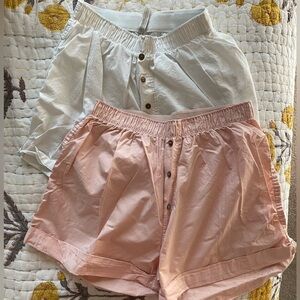 2 Free People cotton boxer shorts